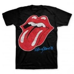 Rolling Stones '89 Distressed Tongue Band Tee