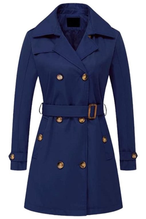 Women's Lightweight Double-Breasted Trench Coat