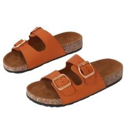 Buckled Slide Sandals