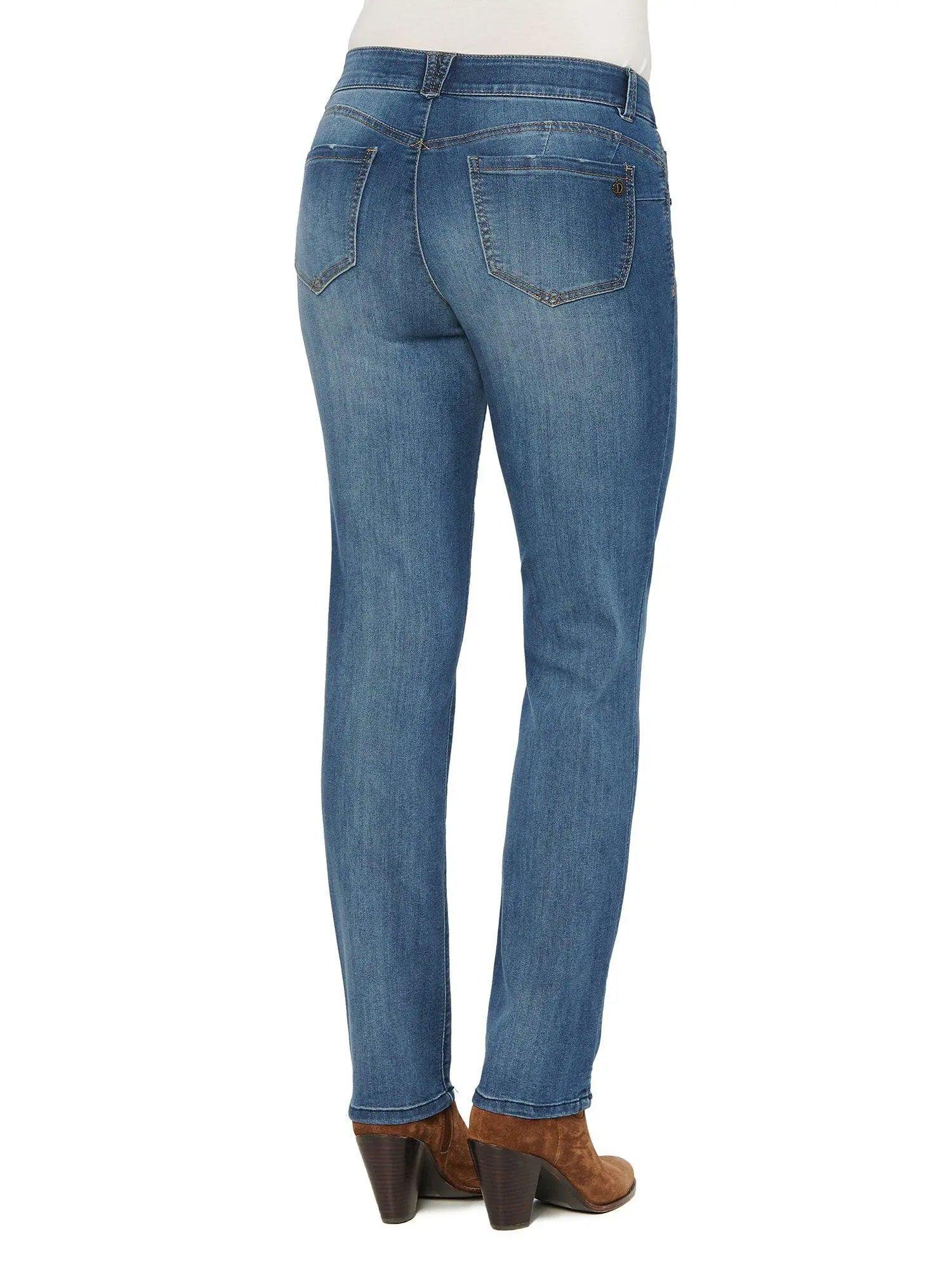 Democracy Stretch Blue Denim "Ab"solution® Straight Leg Jean - Image 3