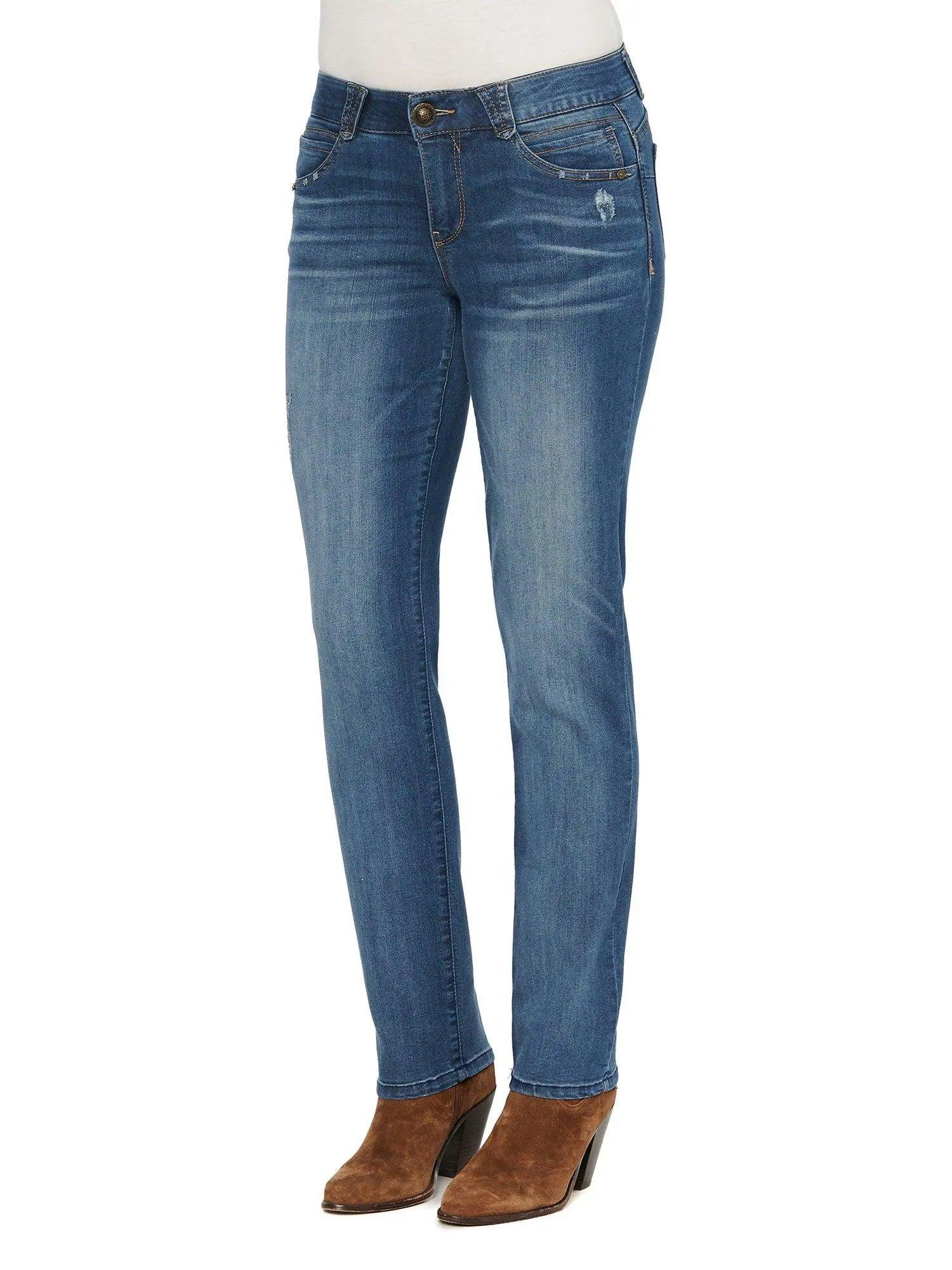 Democracy Stretch Blue Denim "Ab"solution® Straight Leg Jean - Image 4