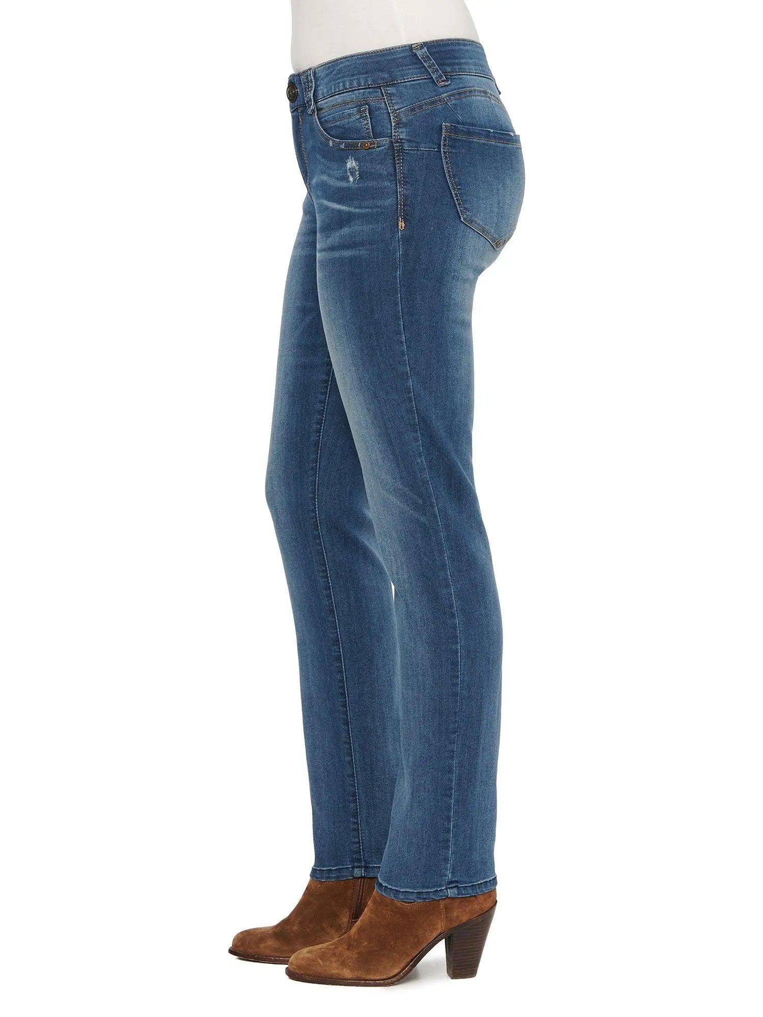 Democracy Stretch Blue Denim "Ab"solution® Straight Leg Jean - Image 5