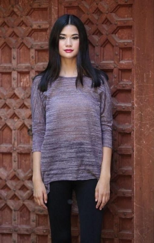 Dolman Sleeve Slub Top | Tunic Tops - Image 3