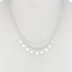 Star Charm Dangle Necklace Jewelry