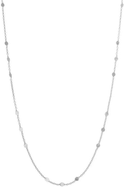 Flat Round Chain Necklace Jewelry — изображение 3