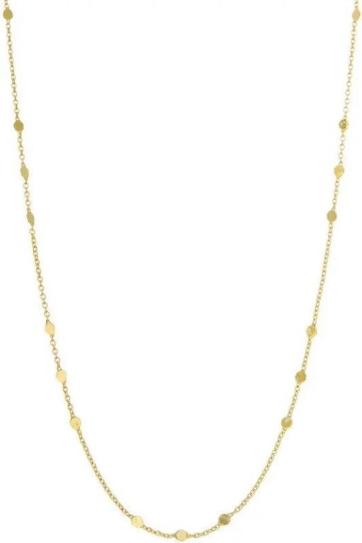 Flat Round Chain Necklace Jewelry — изображение 4