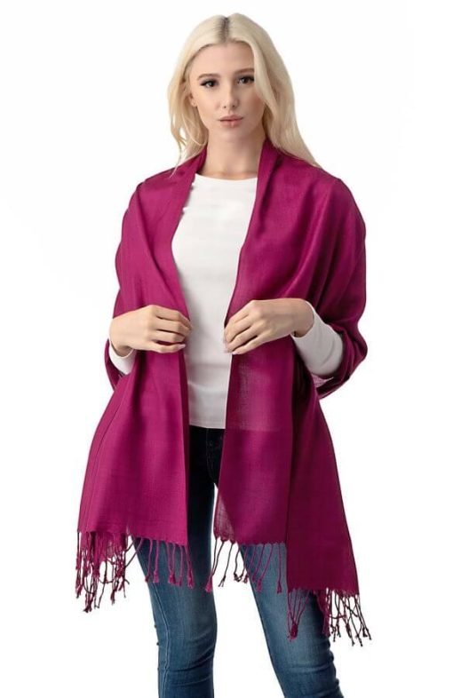 Pashmina Fringe Shawl-Scarf | Women's Shawl