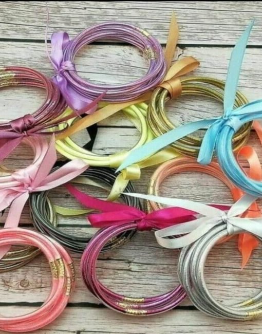 Jelly Glitter Bangle Bracelet Set | Perfect Gameday Colors - 画像 (6)