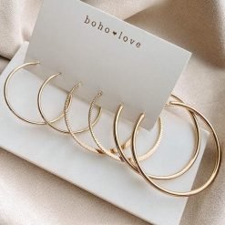 Gold 3-Piece Hoop Earrings Set | Women's Christmas Gifts for 2022