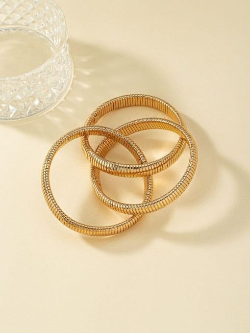 Golden Cobra Triple-Stack Bangle — изображение 4