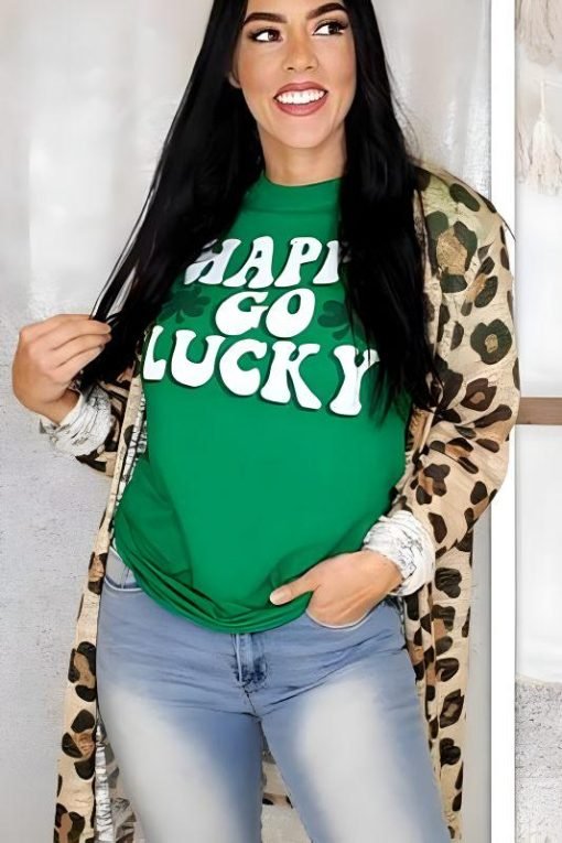 Happy Go Lucky St. Patrick's Day Graphic Tee - 画像 (5)
