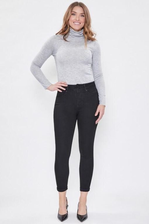 Hide Your Muffin Top Two Button Rolled Cuff Jean - 画像 (5)