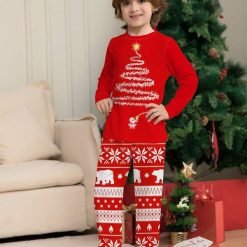 Kids Home for the Holidays Christmas Print Pajama Set