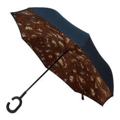 Leopard Parquet Inverted Umbrella