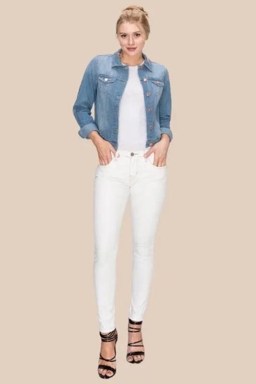 Light Blue Denim Jacket | Mature Women's Online Clothing - Image 5