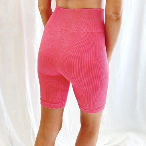 Vintage Wash Biker Shorts - Image 6