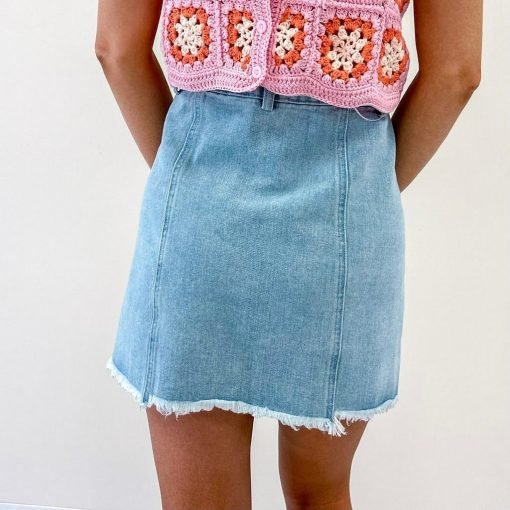 Asymmetric Denim Skirt — изображение 5