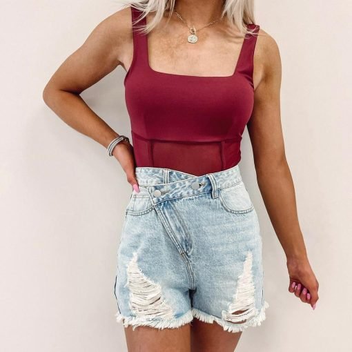 Asymmetric Distressed Shorts - 画像 (3)