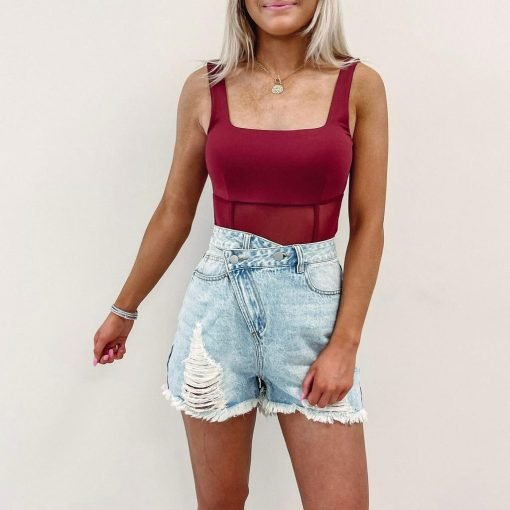 Asymmetric Distressed Shorts - 画像 (4)