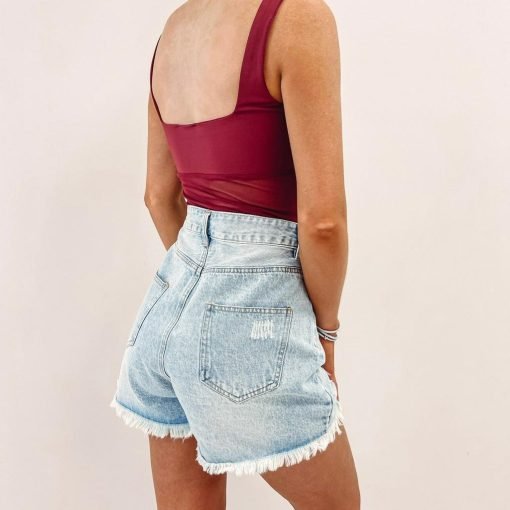 Asymmetric Distressed Shorts - 画像 (5)