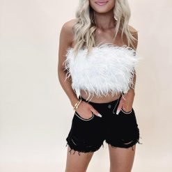 Black Rhinestone Shorts