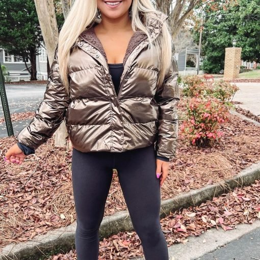 Bronze Puffer Jacket - 画像 (4)
