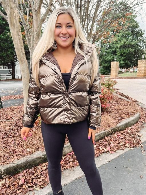 Bronze Puffer Jacket - 画像 (5)