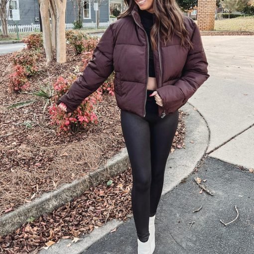 Chocolate Puffer Jacket - Image 6