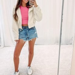 Cord Zip Up Jacket