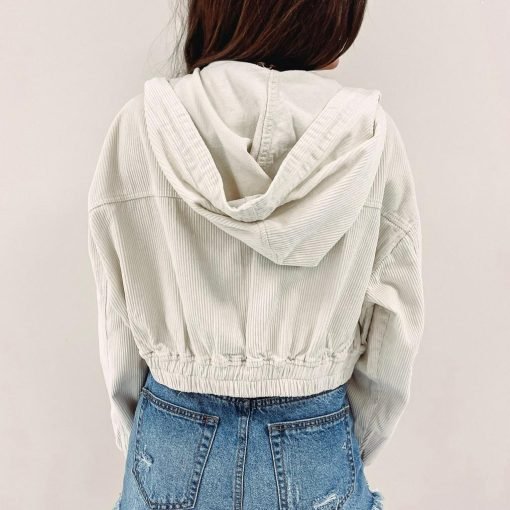Cord Zip Up Jacket - Image 5