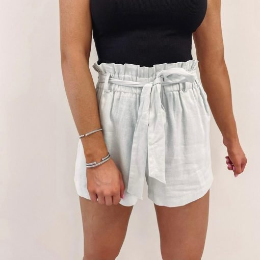 Grey Belted Shorts - 画像 (3)