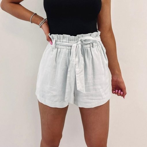 Grey Belted Shorts - 画像 (5)