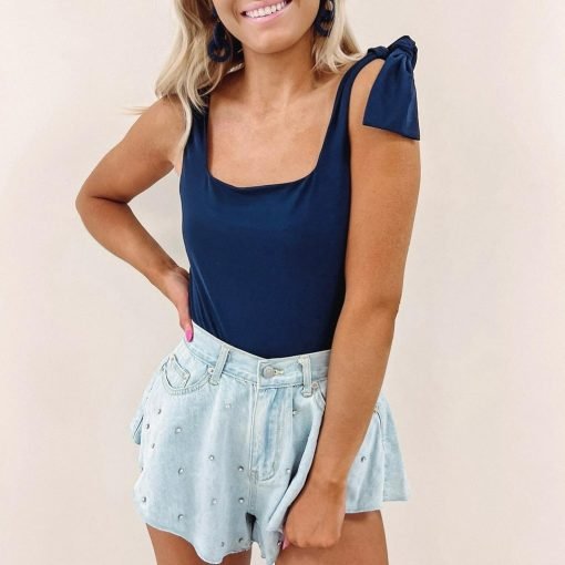 Kaleigh Navy Bodysuit - Image 4