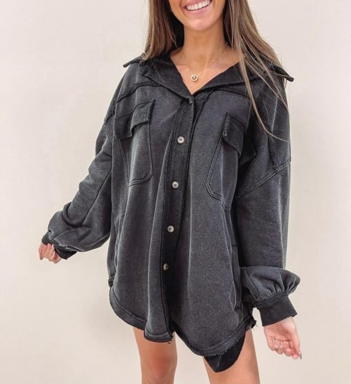 Olson Shacket – Black