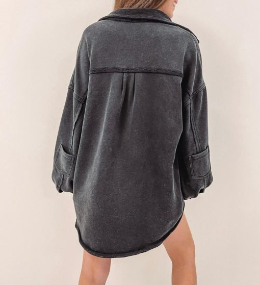 Olson Shacket – Black - 画像 (6)