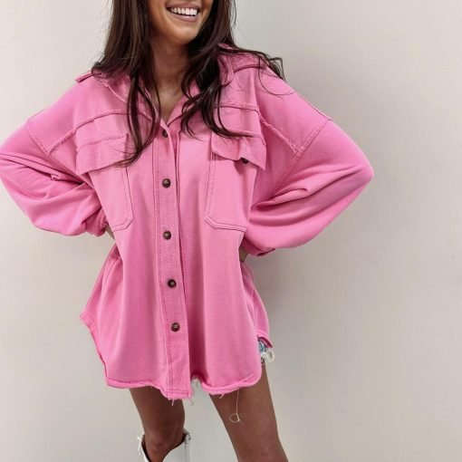 Olson Shacket – Pink - 画像 (5)