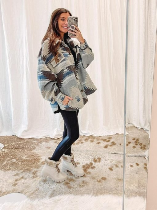 Oversized Aztec Jacket - 画像 (3)