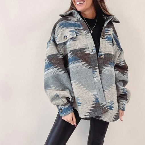 Oversized Aztec Jacket - 画像 (4)