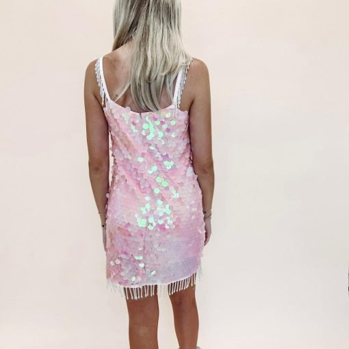 Pink Iridescent Disc Dress - 画像 (3)