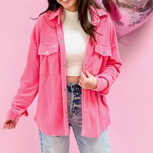 Polly Pink Shacket - 画像 (6)
