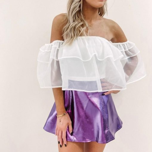 Purple Metallic Skirt - 画像 (6)