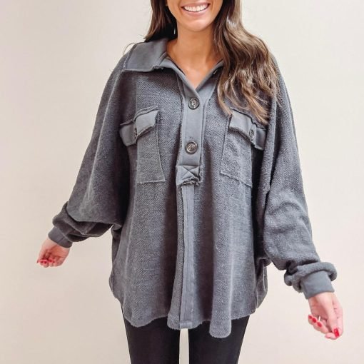 Robbie Pullover – Charcoal - Image 5