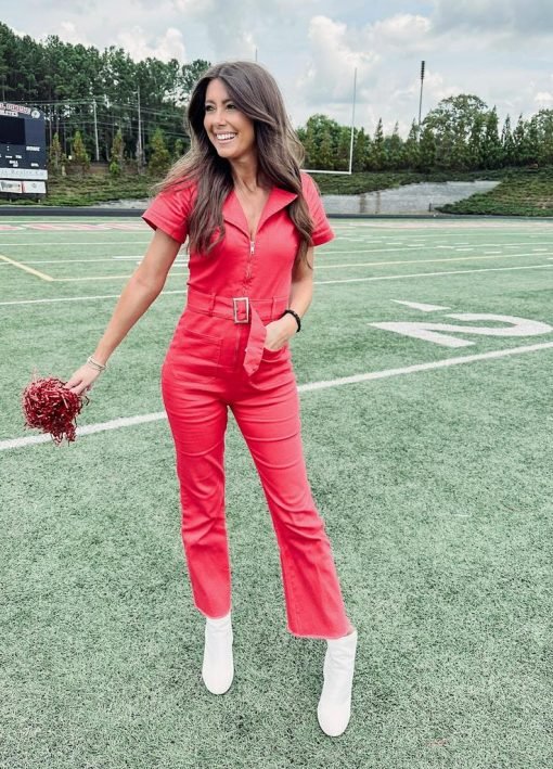 Sarah Jumpsuit – Red