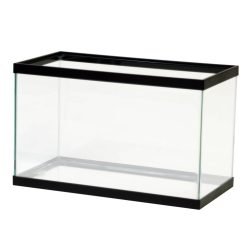 Aqueon Standard Glass Rectangle Aquarium Clear Silicone Black - 10 Gal