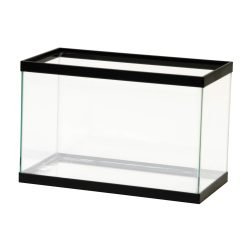 Aqueon Standard Glass Rectangle Aquarium Clear Silicone Black - 5.5 Ga