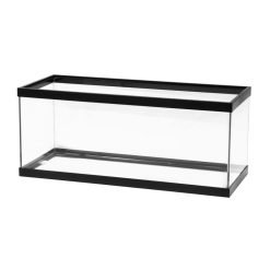 Aqueon Standard Glass Rectangle Aquarium Clear Silicone Black - 20 Gal