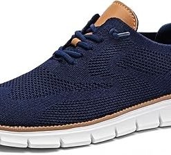 2025 Men's Oxford Business Shoes Fashion Mesh Casual Formal Walking Shoes Comfortable Lightweight Soft Sole