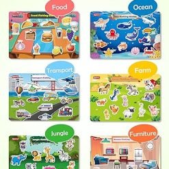 Children's Wooden Magnetic Sight Word Fishing Toy