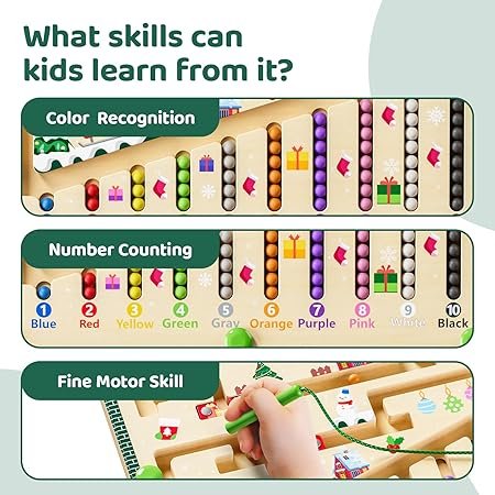 Children's Magnetic Color Number Maze Toy – Image 3